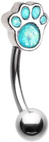 img 2 attached to Fashion Barbell Eyebrow Surgical Stainelss Women's Jewelry