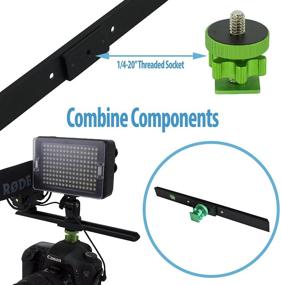 img 1 attached to 📸 Enhance Your Camera Setup: Cam Caddie Scorpion / EX 3 Piece Accessory Kit for Flash Shoe – Mount Multiple LED Lights, Microphones, and Field Monitors with Hot and Cold Shoe Compatible Mounts – Includes Accessory Shoe, 10” Accessory Wing, and 1/4” – 20 Flashner