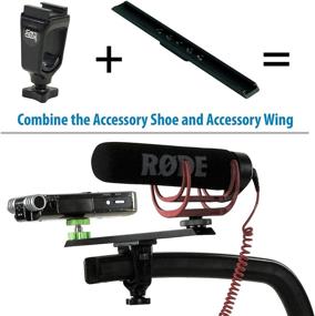 img 2 attached to 📸 Enhance Your Camera Setup: Cam Caddie Scorpion / EX 3 Piece Accessory Kit for Flash Shoe – Mount Multiple LED Lights, Microphones, and Field Monitors with Hot and Cold Shoe Compatible Mounts – Includes Accessory Shoe, 10” Accessory Wing, and 1/4” – 20 Flashner