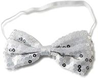 silver sequined boys' bow ties by dress up america: stylish accessories for kids logo