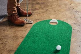 img 1 attached to 🏌️ High-Performance PUTT-A-BOUT '360' Putting Mat, Emerald Green, 8ft x 18in (Model: 57P1808930)