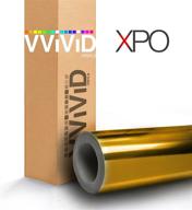 🚗✨ transform your chevy with the vvivid xpo gloss gold chrome bowtie logo wrap kit - 2 rolls (11.8 inch x 4 inch) logo