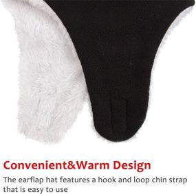 img 1 attached to PESAAT Cozy Baby Trapper Hat, Winter Fleece Earflap Cap for Toddler Boys and Girls