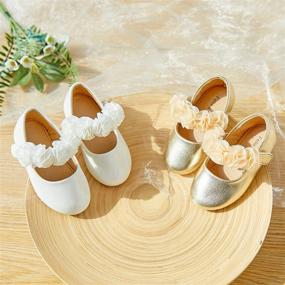 img 3 attached to Felix & Flora Toddler Girl Mary 👧 Jane Flats - Perfect for Parties, School, and Weddings!