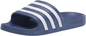 img 4 attached to Men's White and Black Water Shoes - Adidas Adilette