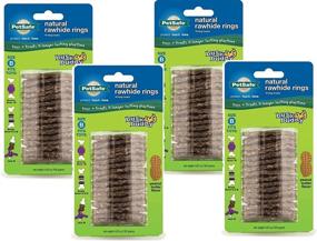 img 1 attached to 🐶 PetSafe (4 Pack) Busy Buddy Refill Ring Dog Treats, Peanut Butter Flavored Natural Rawhide, Size B - Ideal for Select Busy Buddy Dog Toys