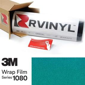 img 4 attached to 🚘 Rvinyl 3M 1080-G356 Vinyl Car Wrap Film Roll - 5ft x 1ft | Air Release Technology | Gloss Atomic Teal | Includes Application Card