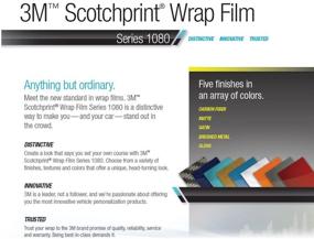 img 1 attached to 🚘 Rvinyl 3M 1080-G356 Vinyl Car Wrap Film Roll - 5ft x 1ft | Air Release Technology | Gloss Atomic Teal | Includes Application Card