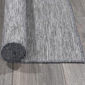 img 1 attached to 🏞️ Sundance Collection Reversible Runner Rug: Versatile Indoor/Outdoor Rug in Grey, Size 2'7" x 7'