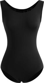 img 4 attached to 🩰 DANSHOW Tank Leotards: Ideal Attire for Women's Dance, Ballet & Adult Gymnastics