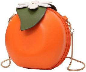 img 4 attached to Pineapple Shaped Women's PU Leather Clutch Purse Cross Body Bag by MILATA