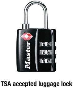 img 3 attached to 🔒 Enhanced TSA Accepted Master Lock Combination 4680DBLK - Your Ultimate Travel Security Solution