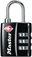 🔒 enhanced tsa accepted master lock combination 4680dblk - your ultimate travel security solution logo