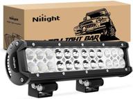 🚗 nilight ni06a-72w 12inch led light bar: powerful spot flood combo for off road, trucks, boats - fog light, driving light - 2 year warranty logo