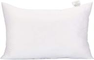 acanva queen size 20x30 white extra-soft sham pillow insert for bed sleeping logo
