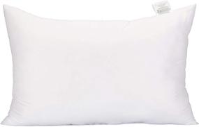 img 4 attached to Acanva Queen Size 20x30 White Extra-Soft Sham Pillow Insert for Bed Sleeping