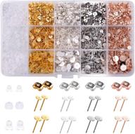 💍 bqtq 2600 pcs earring making supplies: stainless steel posts, backs, studs, and blanks - perfect for jewelry making logo