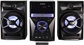 img 4 attached to 🎵 Magnavox MM441: Премиум 3-портовая CD-система в стеллаже с Bluetooth, FM-радио, пультом ДУ и светодиодными цветными огнями для улучшенного аудио-опыта.