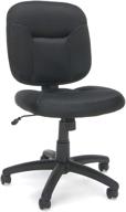 🪑 enhanced ergonomics: armless task chair in black - ofm ess collection (ess-101-blk) logo