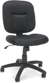 img 4 attached to 🪑 Enhanced Ergonomics: Armless Task Chair in Black - OFM ESS Collection (ESS-101-BLK)