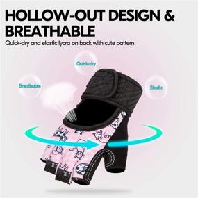 img 1 attached to Vgo Half Finger Breathable Skateboarding Anti Slip