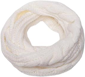 img 4 attached to 🧣 Winter Infinity Circle Scarves & Wraps: Ribbed Women's Accessories for Women