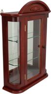 🔍 optimize seo: wall mounted storage curio cabinet by design toscano rosedale - 22 inch, mahogany logo