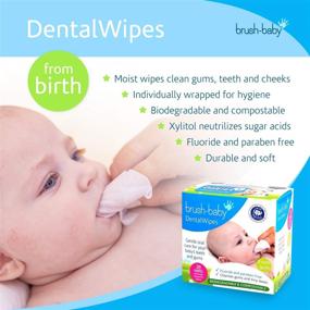 img 2 attached to Brush Baby Dental Wipes Individually Wrapped