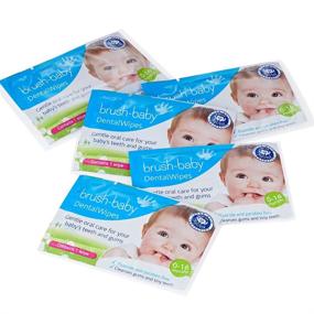 img 3 attached to Brush Baby Dental Wipes Individually Wrapped