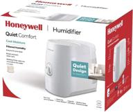 🕊️ honeywell cool moisture humidifier - ultra quiet, auto shut-off, variable settings & wicking filter - ideal for small to medium rooms, bedroom, baby room - white logo