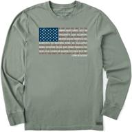 life good sleeve crusher t shirt men's clothing in active logo