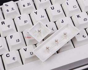 img 2 attached to 🔲 PBT Японские клавиши: 135 Cherry Profile DYE-Sub White Theme - Минималистичный стиль для механической клавиатуры