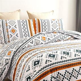 img 2 attached to Bohemian Breathable Durable Geometrical Comforter