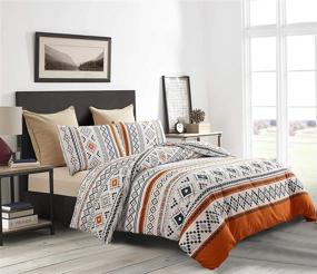 img 3 attached to Bohemian Breathable Durable Geometrical Comforter