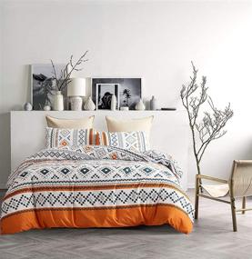 img 4 attached to Bohemian Breathable Durable Geometrical Comforter