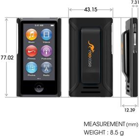 img 2 attached to Ultra Slim Fit Shell Case Cover 📱 for iPod Nano 7 (7th Generation) - roocase (Black)