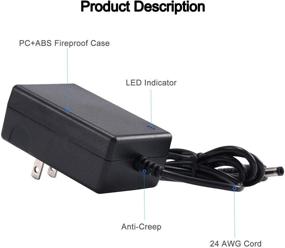 img 1 attached to ⚡ Блок питания COOLM 15V, переменного тока постоянного тока 15V 2A с адаптером питания 5.5 мм x 2.5 мм, 100-240V на DC 15V2A 30W зарядное устройство