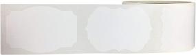 img 3 attached to 🎁 Наклейки на заказ для самостоятельной маркировки - набор из 100 ярлыков для новогодних подарков, белые, размером 2" x 3".