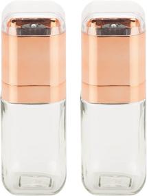 img 4 attached to Premium Quality Rose Gold Spice Mill Set by Honey-Can-Do: Enhance Your Culinary Delights with Style