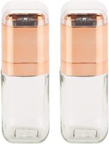 img 2 attached to Premium Quality Rose Gold Spice Mill Set by Honey-Can-Do: Enhance Your Culinary Delights with Style