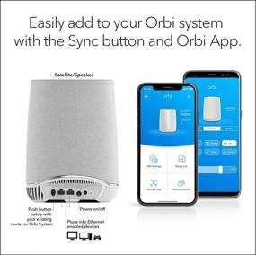 img 1 attached to NETGEAR Orbi Voice Smart Speaker & WiFi Mesh Extender with Amazon Alexa Built-in (RBS40V) for Seamless WiFi Coverage and Voice Control Integration
