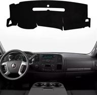 🚘 premium dashboard cover for gmc sierra & chevrolet silverado - fits 2007-2013 models with dual glove boxes by shinehome logo