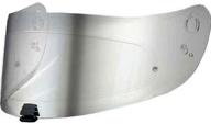 hjc hj-20m fg-17 mirror silver helmet shield with pinlock technology: superior protection for optimum visibility logo