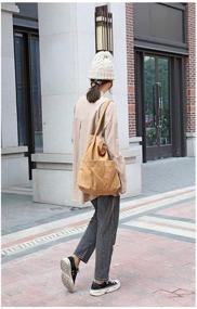 img 3 attached to 👜 Стильные и универсальные холщовые женские сумки через плечо - два сумочки и кошельки, идеально подходят для плечевых сумок.