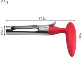 img 1 attached to Efficient Stainless Steel Apple Corer - Essential Fruit and Vegetable Core Remover Tool for Home & Kitchen