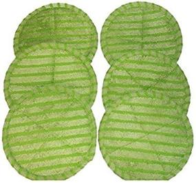 img 4 attached to 🟩 Elicto Electronic Dual Spin Mop and Polisher Replacement Mop Heads - Set of 3 (Green)