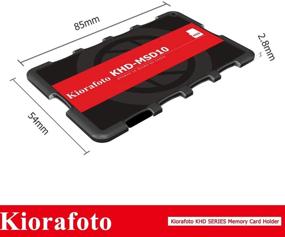 img 3 attached to 📷 Kiorafoto KHD-MSD10 Easy Carry 10-Slot Slim Credit Card Size Memory Card Case: Lightweight & Portable Holder for 10 TF MSD MicroSD Cards - Efficient Storage Organizer