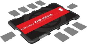 img 4 attached to 📷 Kiorafoto KHD-MSD10 Easy Carry 10-Slot Slim Credit Card Size Memory Card Case: Lightweight & Portable Holder for 10 TF MSD MicroSD Cards - Efficient Storage Organizer