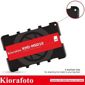 img 1 attached to 📷 Kiorafoto KHD-MSD10 Easy Carry 10-Slot Slim Credit Card Size Memory Card Case: Lightweight & Portable Holder for 10 TF MSD MicroSD Cards - Efficient Storage Organizer