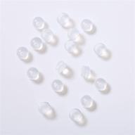 💍 clear silicone earring backs, 20pcs soft earring stoppers, safety earring lifters logo